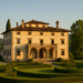Elegante villa storica italiana con giardino all’italiana, esempio di immobili di lusso in Italia